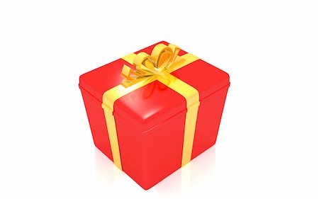 3d birthday giftbox on a white background Fotografie stock - Microstock e Abbonamento, Codice: 400-05388196