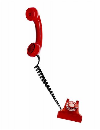 frotar - red telephone hung up Stock Photo - Budget Royalty-Free & Subscription, Code: 400-05388316