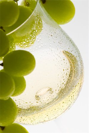 phbcz (artist) - wineglass with white wine and grape Stock Photo - Budget Royalty-Free & Subscription, Code: 400-05388361