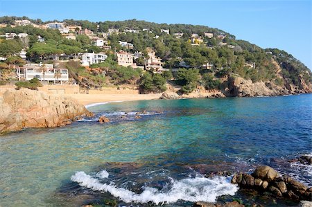Cala Sant Francesc beach near Blanes (Costa Brava, Catalonia, Spain) Stock Photo - Budget Royalty-Free & Subscription, Code: 400-05388646
