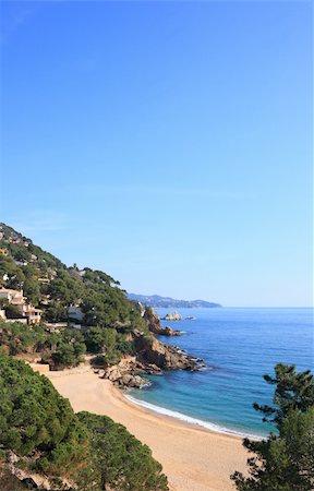 Cala Sant Francesc beach near Blanes (Costa Brava, Catalonia, Spain) Photographie de stock - Aubaine LD & Abonnement, Code: 400-05388650