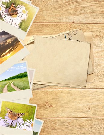 simsearch:400-05290756,k - Memories. Sheet old paper and photos Stock Photo - Budget Royalty-Free & Subscription, Code: 400-05388781