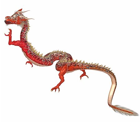 3d render of an eastern dragon Stock Photo - Budget Royalty-Free & Subscription, Code: 400-05388873