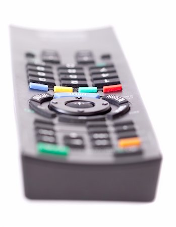 simsearch:400-05223721,k - Black remote control keypad for TV. Macro view. Foto de stock - Royalty-Free Super Valor e Assinatura, Número: 400-05380196