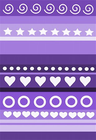 Colorful beauty background, dots, hearts, and stars Stock Photo - Budget Royalty-Free & Subscription, Code: 400-05380483