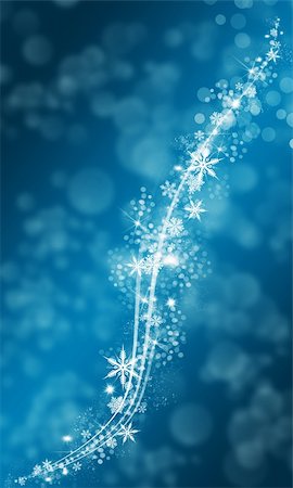 Christmas background. Elements of snowflakes, sparks, stars and patches of light Stock Photo - Budget Royalty-Free & Subscription, Code: 400-05380756