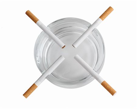 simsearch:400-05292494,k - Color photo of a glass ashtray and cigarette Stock Photo - Budget Royalty-Free & Subscription, Code: 400-05380770