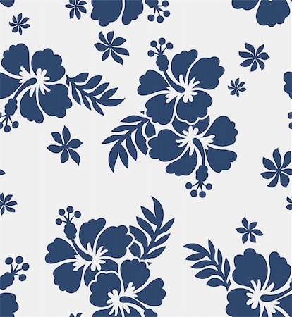 Hibiscus Pattern Stock Photo - Budget Royalty-Free & Subscription, Code: 400-05380948