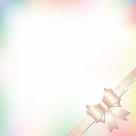 background illustration with bow in pastel colors Foto de stock - Royalty-Free Super Valor e Assinatura, Número: 400-05381270
