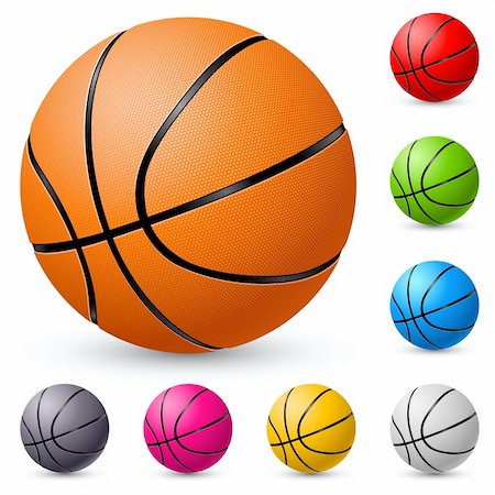 simsearch:400-04726815,k - Basketball. Illustration on white background for design. Stock Photo - Budget Royalty-Free & Subscription, Code: 400-05381354