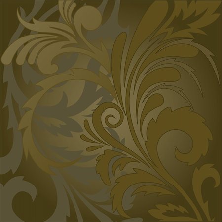 simsearch:400-04350968,k - abstract brown background with floral ornaments Photographie de stock - Aubaine LD & Abonnement, Code: 400-05381381