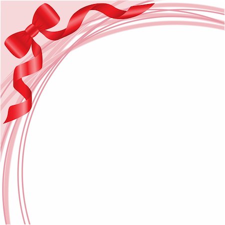 simsearch:400-05326104,k - red bow on white background with pink arcs Stock Photo - Budget Royalty-Free & Subscription, Code: 400-05381396