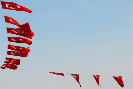 simsearch:400-05028962,k - Turkey flags Photographie de stock - Aubaine LD & Abonnement, Code: 400-05381430