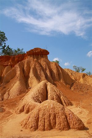 beautiful soil erosion in Thailand Photographie de stock - Aubaine LD & Abonnement, Code: 400-05381911