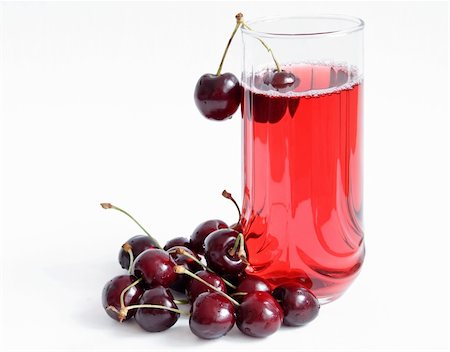 Berry juice in glass isolated on white background Foto de stock - Super Valor sin royalties y Suscripción, Código: 400-05382253