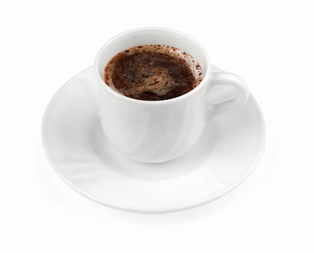 simsearch:400-05382322,k - cup of coffee isolated on white Stockbilder - Microstock & Abonnement, Bildnummer: 400-05382322