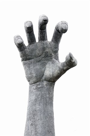 phanlop88 (artist) - Hand sculpture on white background Fotografie stock - Microstock e Abbonamento, Codice: 400-05382332
