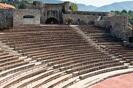 Old beauty summer theatre in Herceg Novi - Montenegro Stock Photo - Budget Royalty-Free & Subscription, Code: 400-05382367