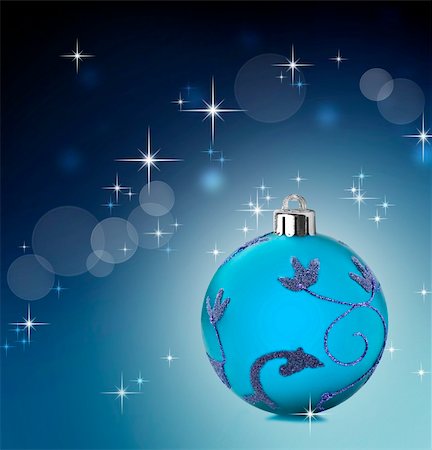 simsearch:400-05359450,k - Blue christmas background with stars shining Stock Photo - Budget Royalty-Free & Subscription, Code: 400-05382504