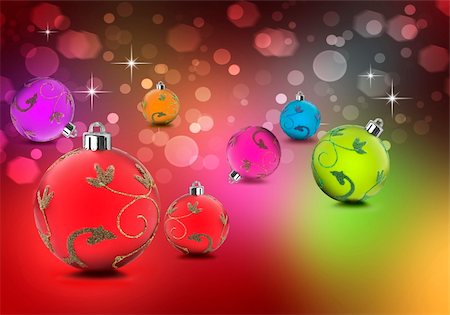 simsearch:400-05359450,k - Christmas in bright colors against a colorful background Stock Photo - Budget Royalty-Free & Subscription, Code: 400-05382517