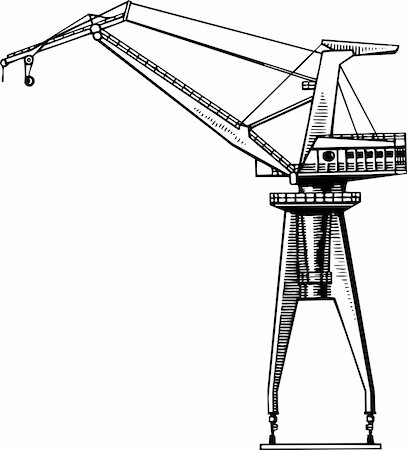 Heavy duty construction crane Stock Photo - Budget Royalty-Free & Subscription, Code: 400-05382527