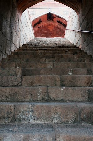 Stairs of Humayun's tomb in Delhi, India as an example of early Mughal architecture Stock Photo - Budget Royalty-Free & Subscription, Code: 400-05382687