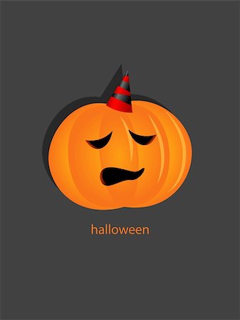 simsearch:400-04145410,k - Vector halloween picture with pumpkin Stock Photo - Budget Royalty-Free & Subscription, Code: 400-05383516