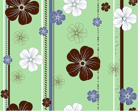 seamless vector flower pattern Stock Photo - Budget Royalty-Free & Subscription, Code: 400-05666457