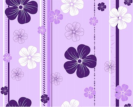 seamless vector flower pattern Stock Photo - Budget Royalty-Free & Subscription, Code: 400-05666453