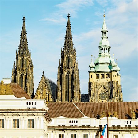 simsearch:400-05387347,k - St. Vitus Cathedral, Prague, Czech Republic Photographie de stock - Aubaine LD & Abonnement, Code: 400-05668162