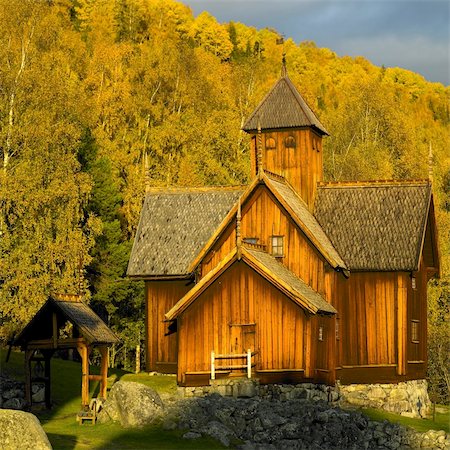 simsearch:400-05668418,k - Uvdal Stavkirke, Norway Stock Photo - Budget Royalty-Free & Subscription, Code: 400-05668209