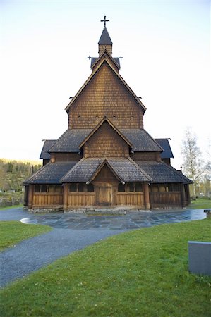simsearch:400-05899180,k - church, Heddal, Norway Foto de stock - Royalty-Free Super Valor e Assinatura, Número: 400-05668258