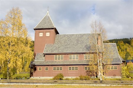 simsearch:400-05387347,k - church near Torpo, Norway Photographie de stock - Aubaine LD & Abonnement, Code: 400-05668334