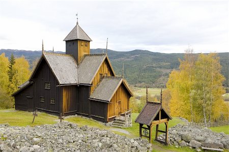 simsearch:400-05668418,k - Uvdal Stavkirke, Norway Stock Photo - Budget Royalty-Free & Subscription, Code: 400-05668335