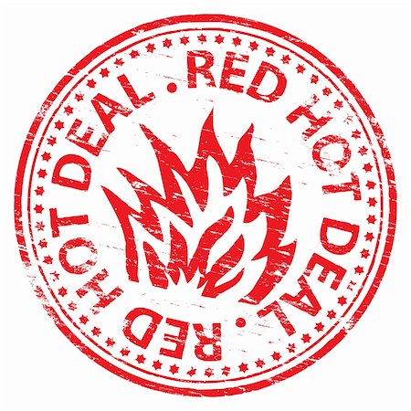 simsearch:400-05387363,k - Rubber stamp illustration showing "RED HOT DEAL" text. Also available as a Vector in Adobe illustrator EPS format, compressed in a zip file Stock Photo - Budget Royalty-Free & Subscription, Code: 400-05668852