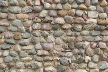 The stone wall of cobblestones Stock Photo - Budget Royalty-Free & Subscription, Code: 400-05668996