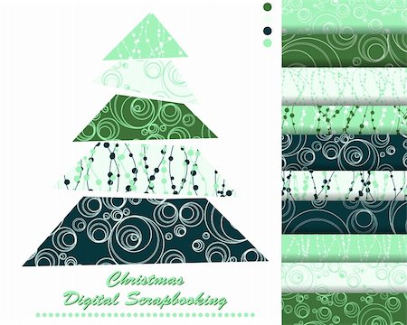 simsearch:400-05669675,k - set of Christmas vector paper for scrapbook Stock Photo - Budget Royalty-Free & Subscription, Code: 400-05669150