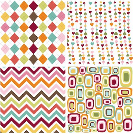 seamless patterns with fabric texture Stock Photo - Budget Royalty-Free & Subscription, Code: 400-05669257