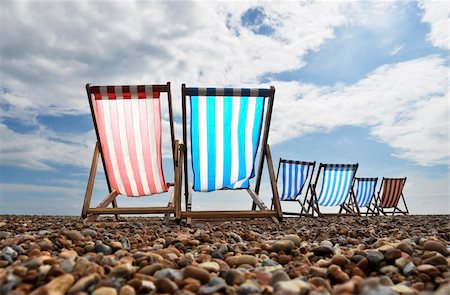 england brighton not people not london not scotland not wales not northern ireland not ireland - Empty deckchairs on brighton beach Stock Photo - Budget Royalty-Free & Subscription, Code: 400-05669367
