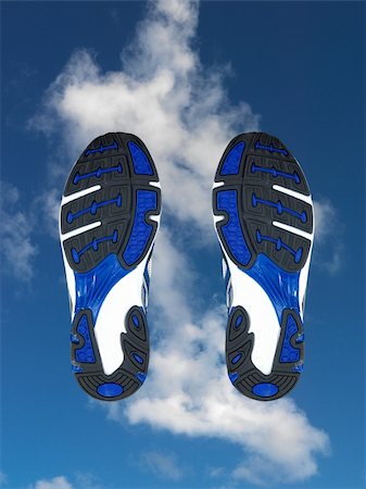 relay race competitions - Sports runners isolated against a blue sky Foto de stock - Super Valor sin royalties y Suscripción, Código: 400-05669429