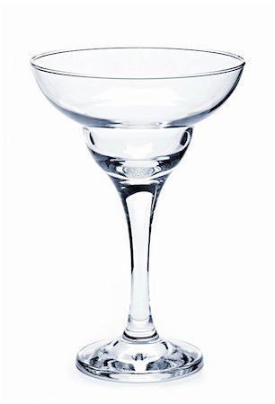 daiquiri glass - Empty margarita glass isolated on white background Stock Photo - Budget Royalty-Free & Subscription, Code: 400-05669599