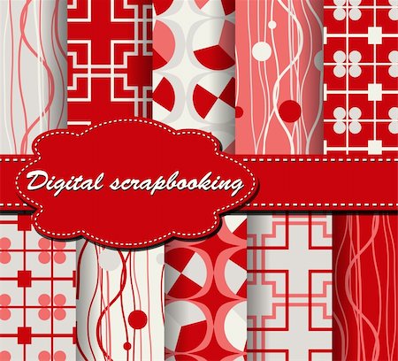 set of vector paper for scrapbook Stock Photo - Budget Royalty-Free & Subscription, Code: 400-05669673