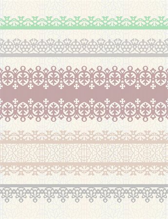 Set of vintage borders. Could be used as divider, frame, etc Stock Photo - Budget Royalty-Free & Subscription, Code: 400-05669958