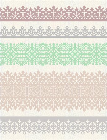 Set of vintage borders. Could be used as divider, frame, etc Stock Photo - Budget Royalty-Free & Subscription, Code: 400-05669960