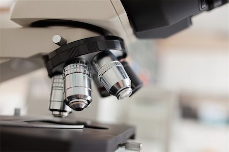 Close up of a microscope in a laboratory Stock Photo - Budget Royalty-Free & Subscription, Code: 400-05669990