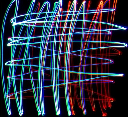 stokato (artist) - Chaotic colorful lights on  black background Photographie de stock - Aubaine LD & Abonnement, Code: 400-05663304