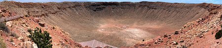 diomedes66 (artist) - Panorama of Meteor crater in Arizona Foto de stock - Royalty-Free Super Valor e Assinatura, Número: 400-05663770