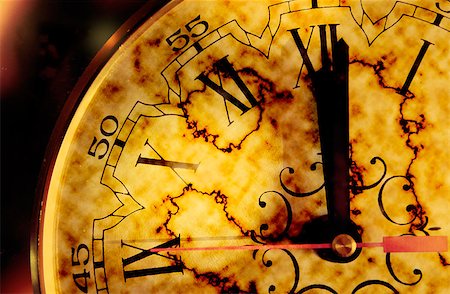 Time concept with grunge old clock Photographie de stock - Aubaine LD & Abonnement, Code: 400-05663877