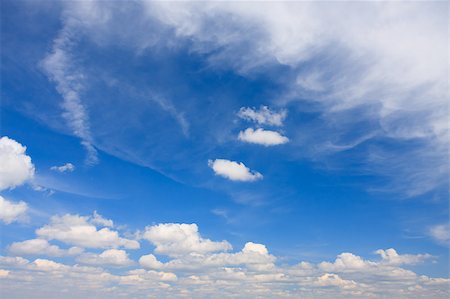 blue sky background with a tiny clouds Stock Photo - Budget Royalty-Free & Subscription, Code: 400-05663982