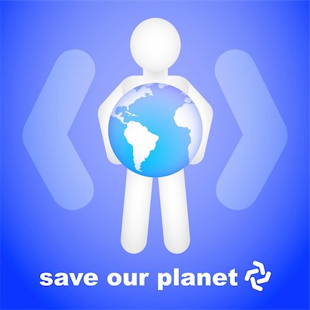 ecology awareness posters - Save our planet conceptual design Stock Photo - Budget Royalty-Free & Subscription, Code: 400-05674034